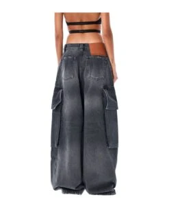 Palm Angels Wide Denim Jeans -Femme Mode Shop 005d8756f21cc71a756da0371cd341eb