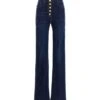 Elisabetta Franchi Logo Button Jeans -Femme Mode Shop 010310c709bfe30050b55ca1e4ef7a51