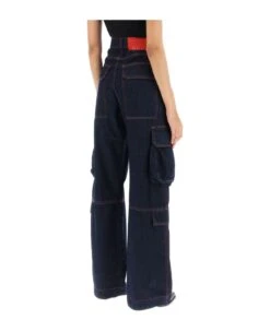 MSGM Cargo Jeans With Flared Cut -Femme Mode Shop 02d046188d73c8b5014a3c56bb991bdd