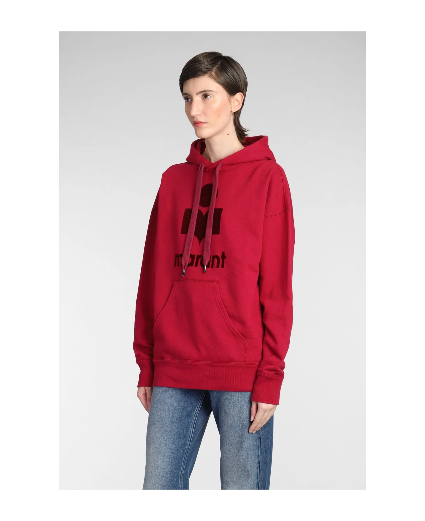 Mansel Sweatshirt In Bordeaux Cotton 6 Mansel Sweatshirt In Bordeaux Cotton - Image 4