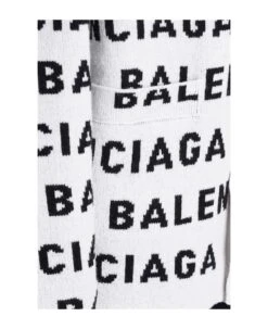 Balenciaga Cardigan In White Wool -Femme Mode Shop 0364c678210cc6b1e0684f003d986b8e