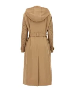 Chloé Embroidered Hooded Trench Coat 9 Chloé Embroidered Hooded Trench Coat -Femme Mode Shop 049c0a15bb0f9adcd54ecd9dc055bed0