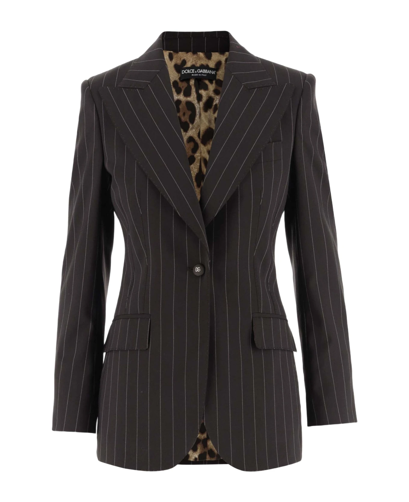 Dolce & Gabbana Stretch Wool Pinstripe Jacket 3 Dolce & Gabbana Stretch Wool Pinstripe Jacket
