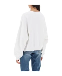 Dolce & Gabbana Lettering Print Oversized Sweatshirt -Femme Mode Shop 06665cd0395f8ac096fec9efeba07f42