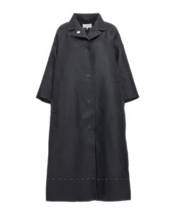 Maison Margiela Contrast Stitching Silk Coat