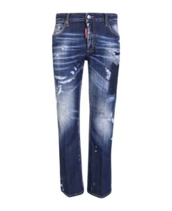 DSQUARED2 Camo Patch Wash Sasoon Jeans