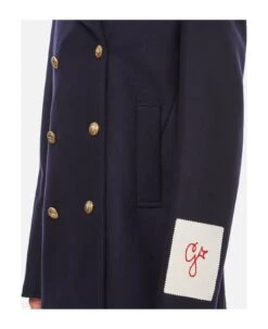 Golden Goose Wool Blend Peacoat -Femme Mode Shop 088b4d183ba08eecfa8ec92c777327f0