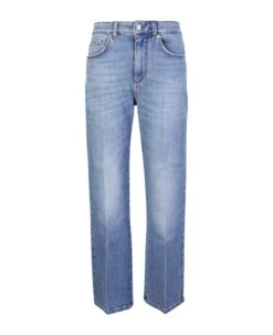 STELLA MCCARTNEY Crop Flare Blue Jeans