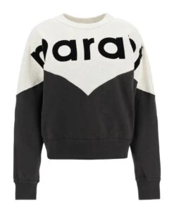 'houston' Sweatshirt With Flocked Logo