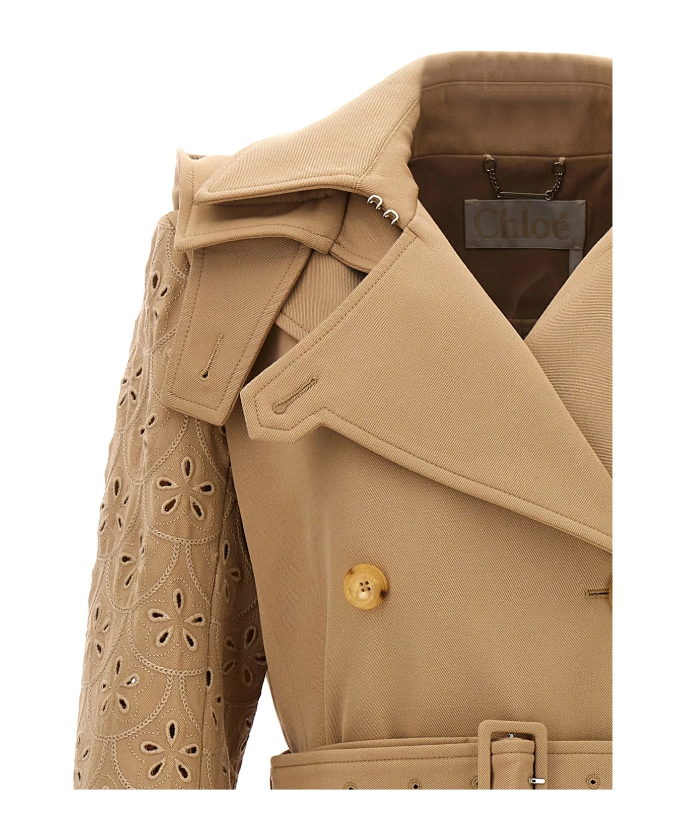 Chloé Embroidered Hooded Trench Coat 6 Chloé Embroidered Hooded Trench Coat - Image 4