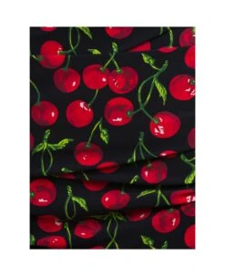 Dolce & Gabbana Black Midi Dress With All-over 'cherise' Print In Stretch Fabric Woman -Femme Mode Shop 0cea4605bbba5073af485f9ffeb3ec03