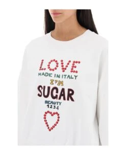 Dolce & Gabbana Lettering Print Oversized Sweatshirt -Femme Mode Shop 0fc40f35c9f5600e33b4de7fef382e95