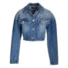 Versace Cropped Denim Jacket