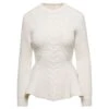 Alexander McQueen Cable Peplum Jumper -Femme Mode Shop 10f452fc14f163a9c0ea21057330e5ef
