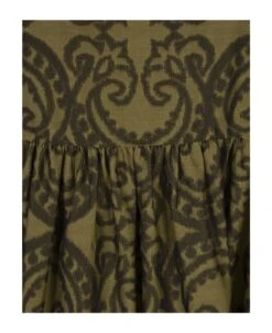 Max Mara Khaki Green Fatora Midi Dress -Femme Mode Shop 1125716c4c59d1654fe7d6d3dbba6516