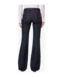 Philosophy Di Lorenzo Serafini Flare Trousers In Soft Stretch Blue Denim 6 Philosophy Di Lorenzo Serafini Flare Trousers In Soft Stretch Blue Denim -Femme Mode Shop 1602af8ebda701bdd07197c68abb3186