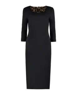 Dolce & Gabbana Virgin Wool Midi Dress