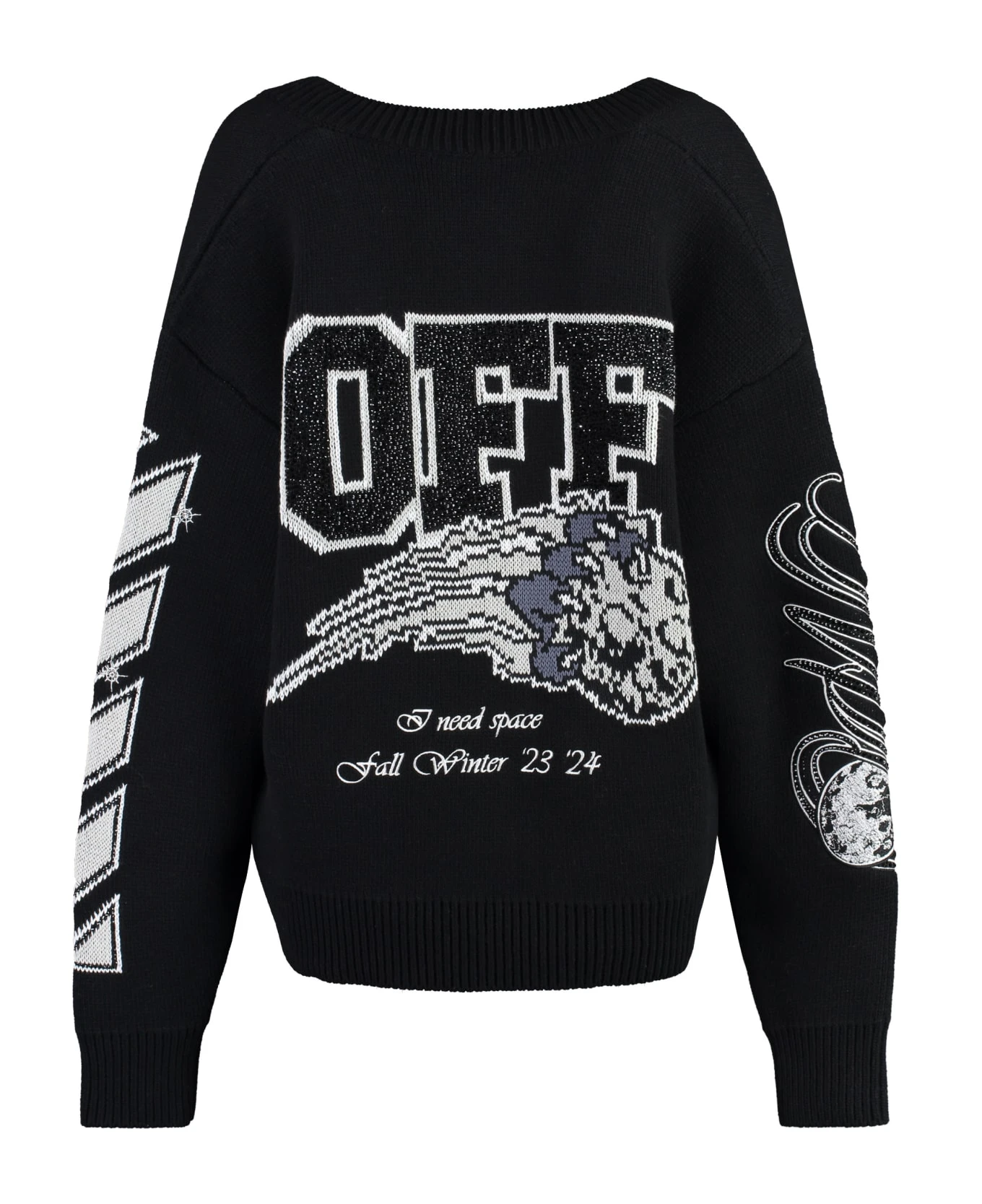 Off-White Varsity Wool-blend Cardigan 4 Off-White Varsity Wool-blend Cardigan - Image 2