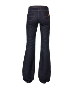 Philosophy Di Lorenzo Serafini Flare Trousers In Soft Stretch Blue Denim