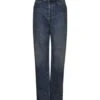 Miu Miu High Waist Buttoned Long Jeans