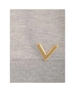 Valentino 'v Logo' Detail Sweater -Femme Mode Shop 1b0d39d9ca94b2b0e7dc67588caf2c76