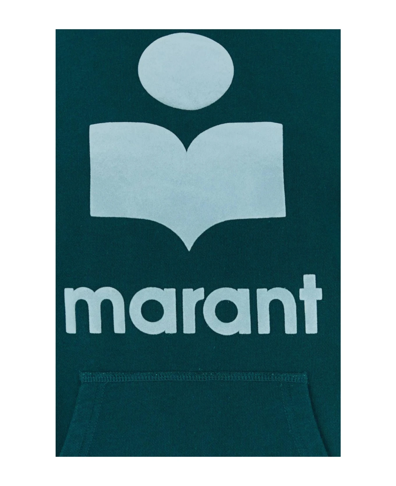 Petrol Blue Cotton Blend Mansel Sweatshirt 5 Petrol Blue Cotton Blend Mansel Sweatshirt - Image 3