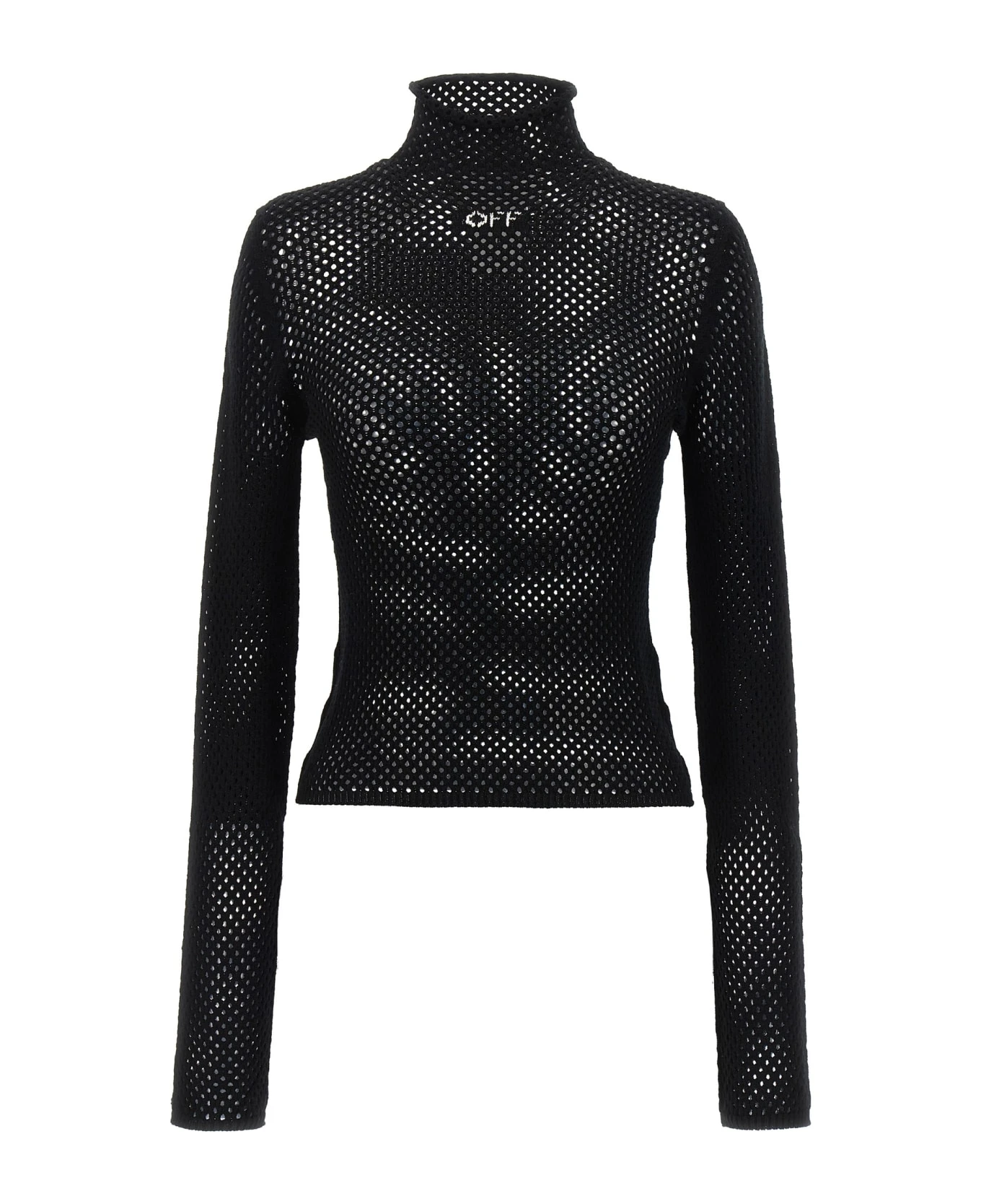 Off-White Openwork Logo Sweater 3 Off-White Openwork Logo Sweater