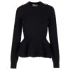 Alexander McQueen Wool Peplum Sweater -Femme Mode Shop 29d3a71b0288f1f1c8d6492d3042bcad