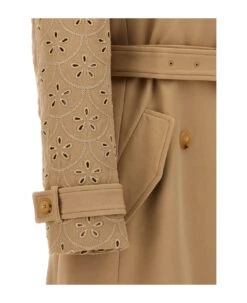 Chloé Embroidered Hooded Trench Coat 11 Chloé Embroidered Hooded Trench Coat -Femme Mode Shop 2c264c30fea552120b2ca177f663a7dd