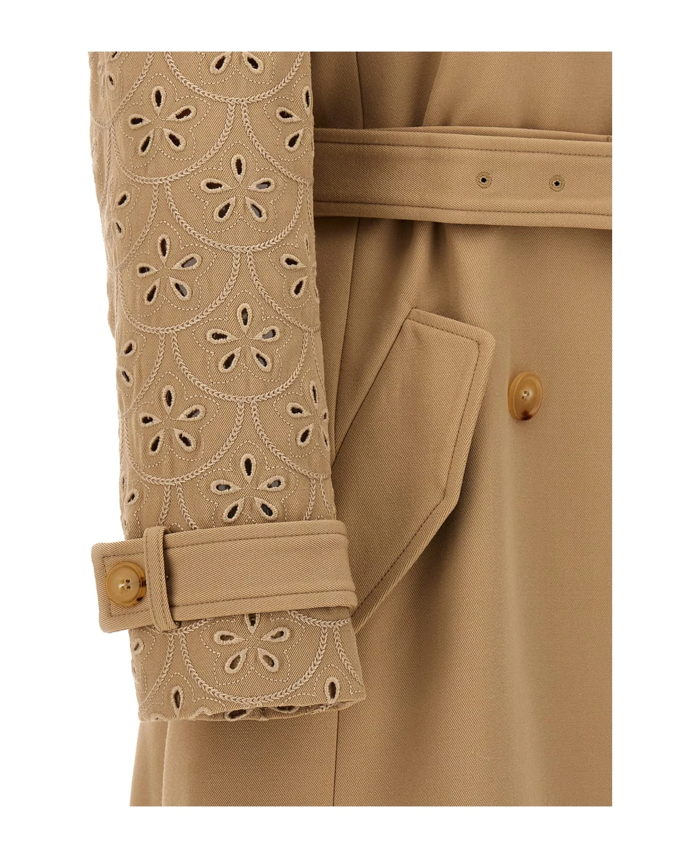 Chloé Embroidered Hooded Trench Coat 7 Chloé Embroidered Hooded Trench Coat - Image 5