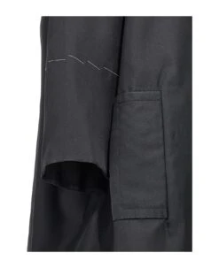 Maison Margiela Contrast Stitching Silk Coat -Femme Mode Shop 2c7c4c1ffd63ee3218e843ab77c9fa89