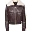 Dolce & Gabbana Faux Leather And Sheepskin Jacket -Femme Mode Shop 2d08d80021c08daf5a396cf40f70ac3a