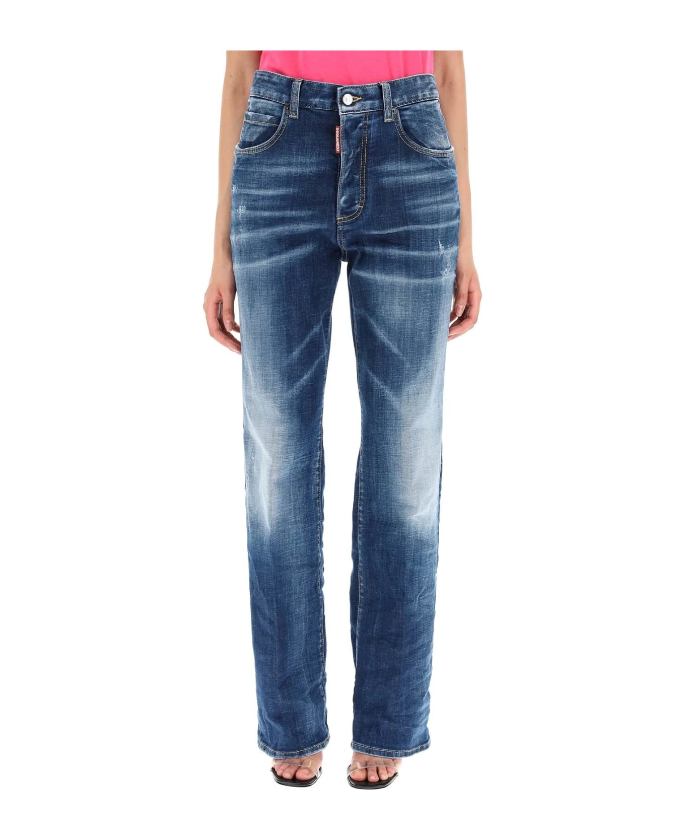 DSQUARED2 Clean Vintage Wash Roadie Jeans 4 DSQUARED2 Clean Vintage Wash Roadie Jeans - Image 2