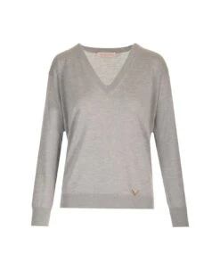 Valentino 'v Logo' Detail Sweater