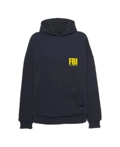 Balenciaga Fbi Year Of Tiger Black Cotton Hoodie