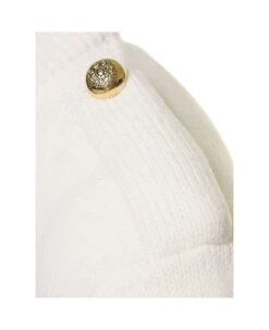 Alexander McQueen White Pullover With Peplum Waist And Jewel Buttons In Wool And Cashmere Woman 7 Alexander McQueen White Pullover With Peplum Waist And Jewel Buttons In Wool And Cashmere Woman -Femme Mode Shop 3365b0ba445239a52f3b6140fc5f09db