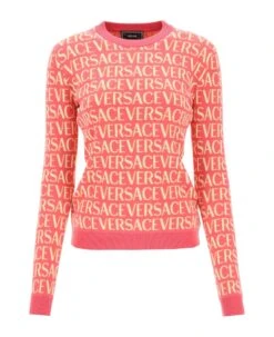 'versace Allover' Crew-neck Sweater