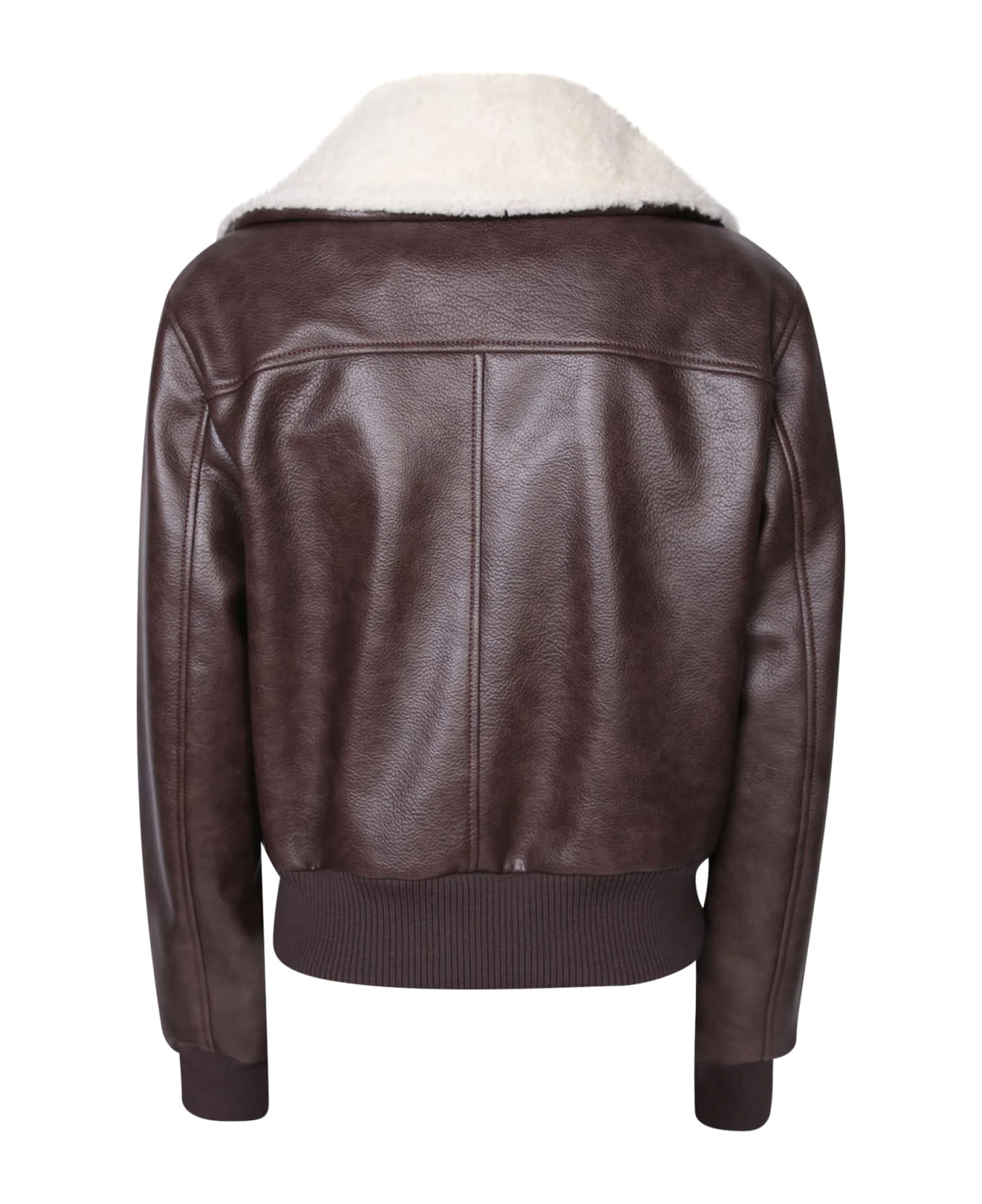 Dolce & Gabbana Faux Leather And Sheepskin Jacket 4 Dolce & Gabbana Faux Leather And Sheepskin Jacket - Image 2