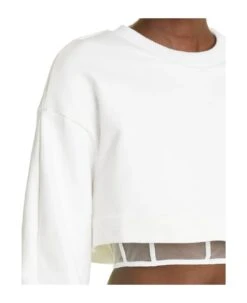 Alexander McQueen Cropped Corset Sweatshirt -Femme Mode Shop 3606f1c3f92af81bfff831f2e1c99dd6