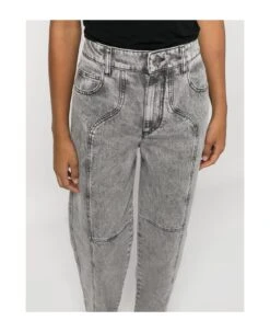 Light Grey Cotton Denim Jeans -Femme Mode Shop 36a161d464e9c56aa600cf42a1cbe18a