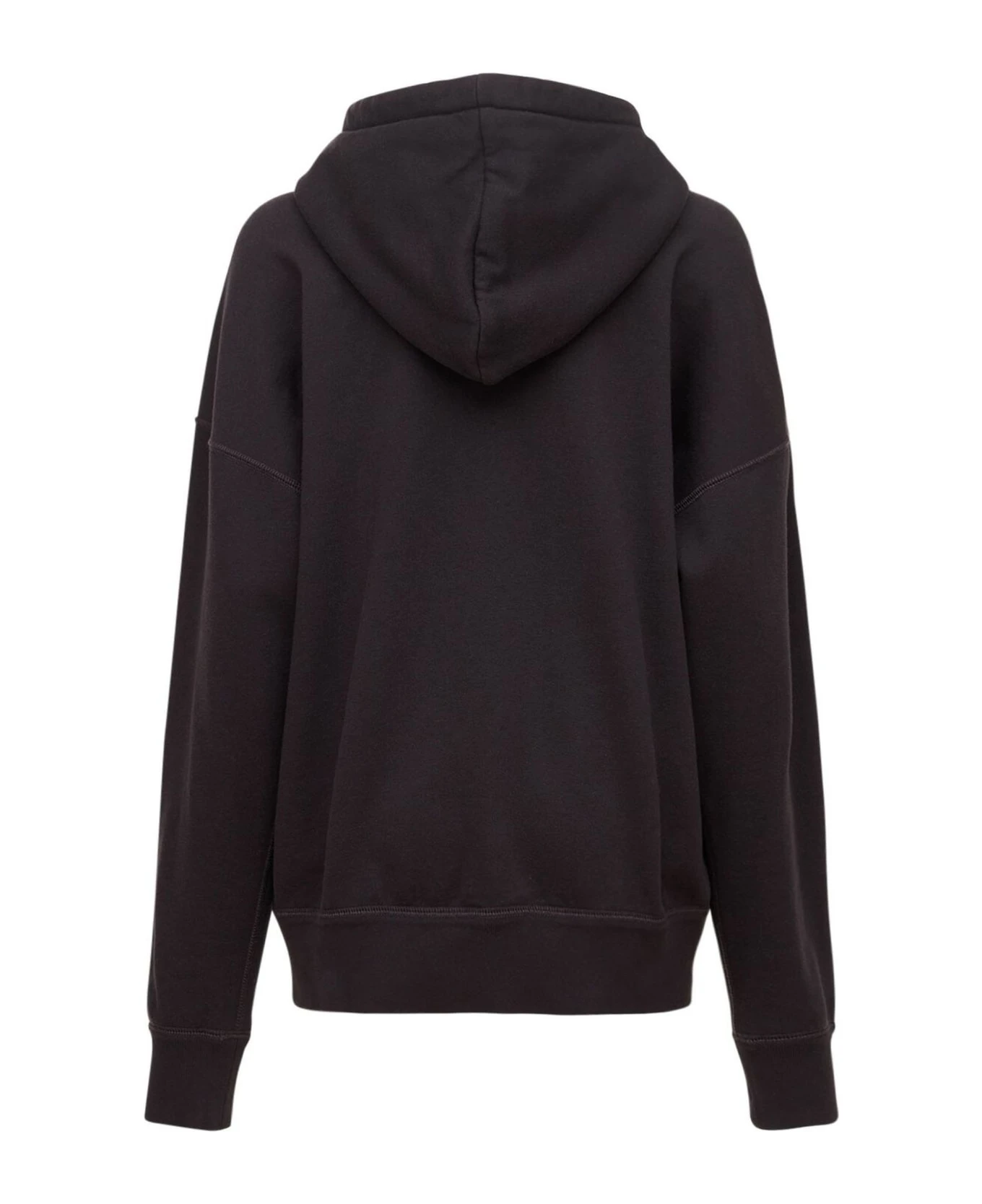 Faded Black Cotton-blend Hoodie 4 Faded Black Cotton-blend Hoodie - Image 2