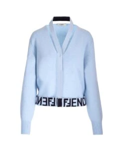 FENDI Cut Out Cardigan