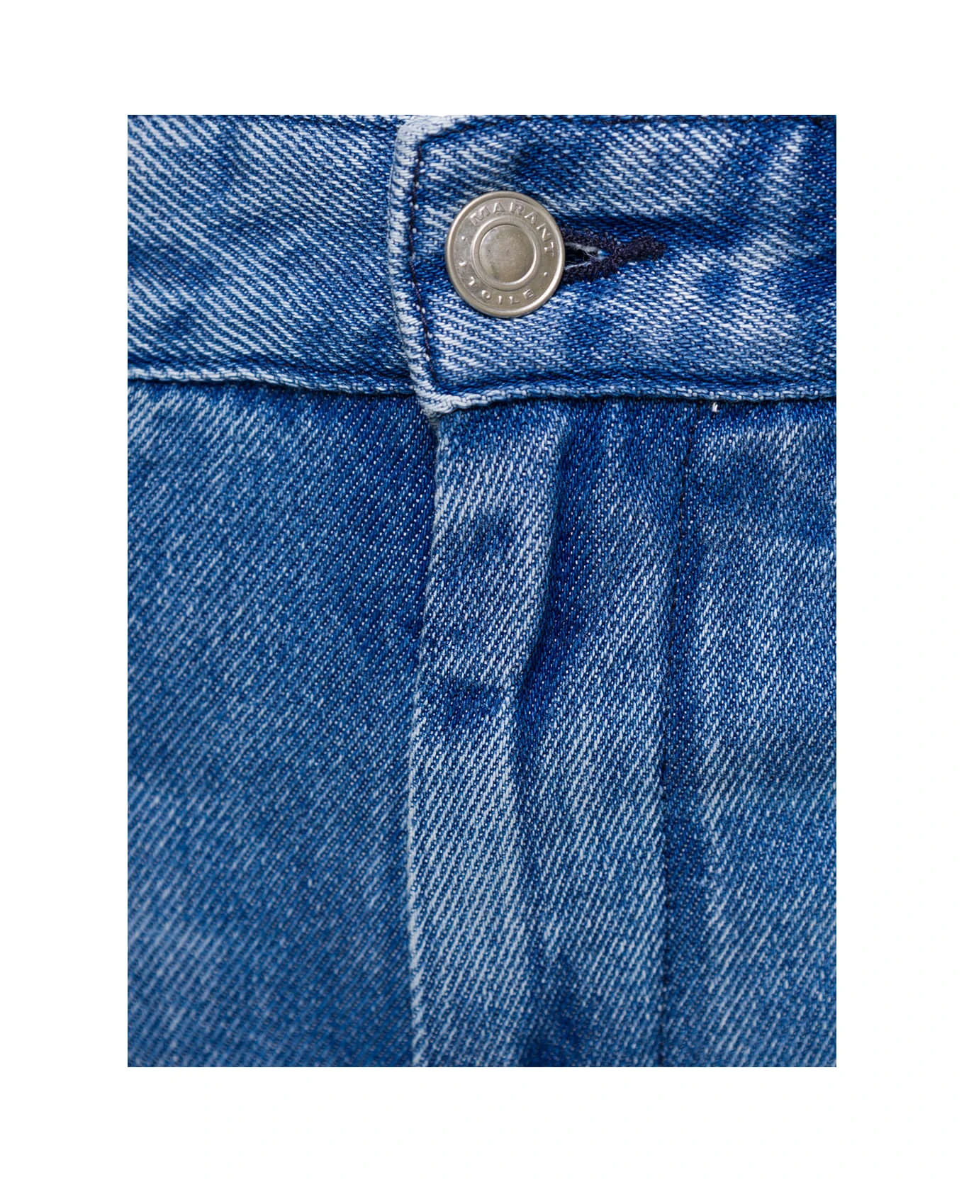 Blue Denim Straight Leg Jeans In Lyocell Woman 5 Blue Denim Straight Leg Jeans In Lyocell Woman - Image 3