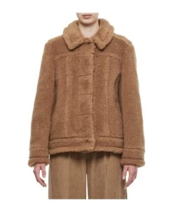 Max Mara Tteddino Biker Short Coat