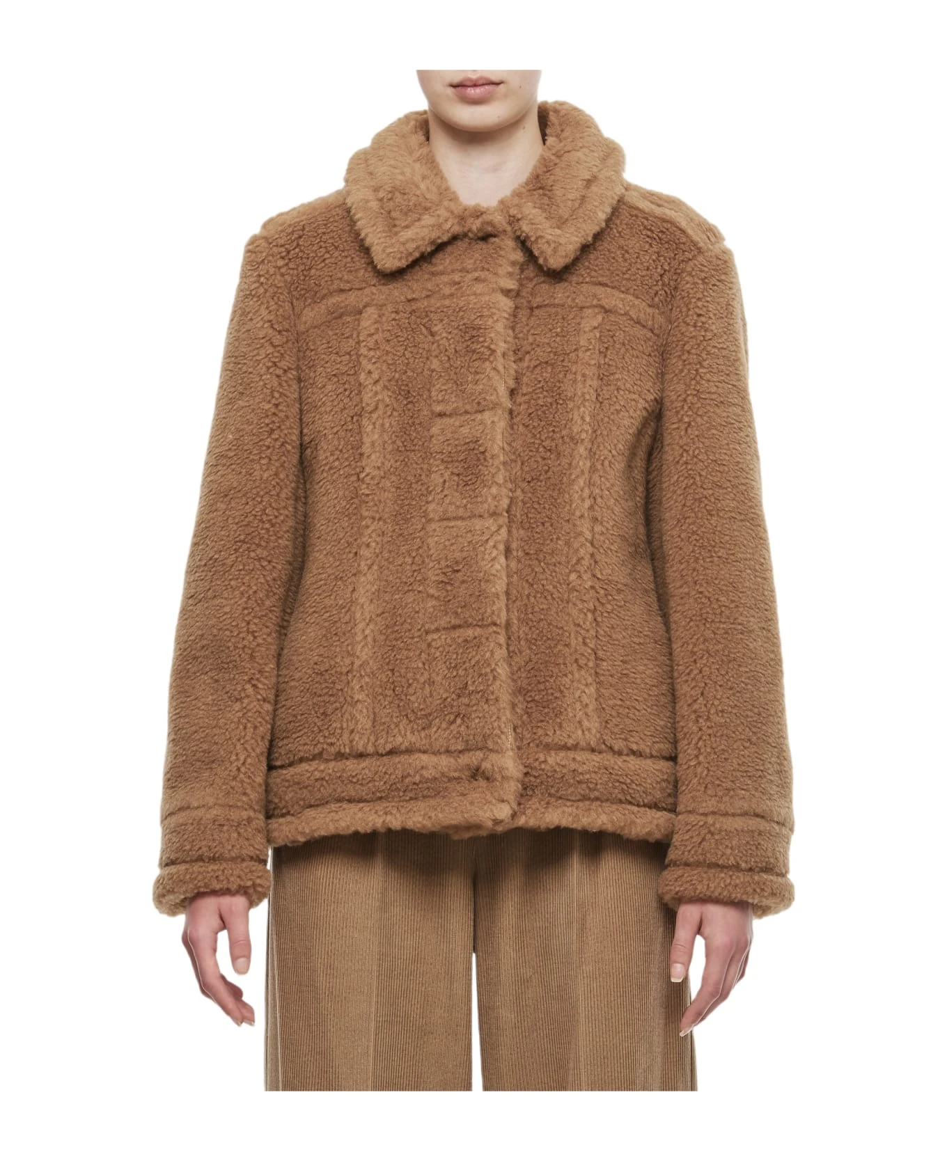 Max Mara Tteddino Biker Short Coat
