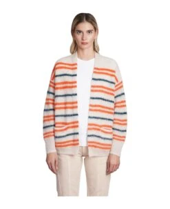 Dana Cardigan In Beige Mohair