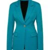 Blue Light Blue Wool Blazer