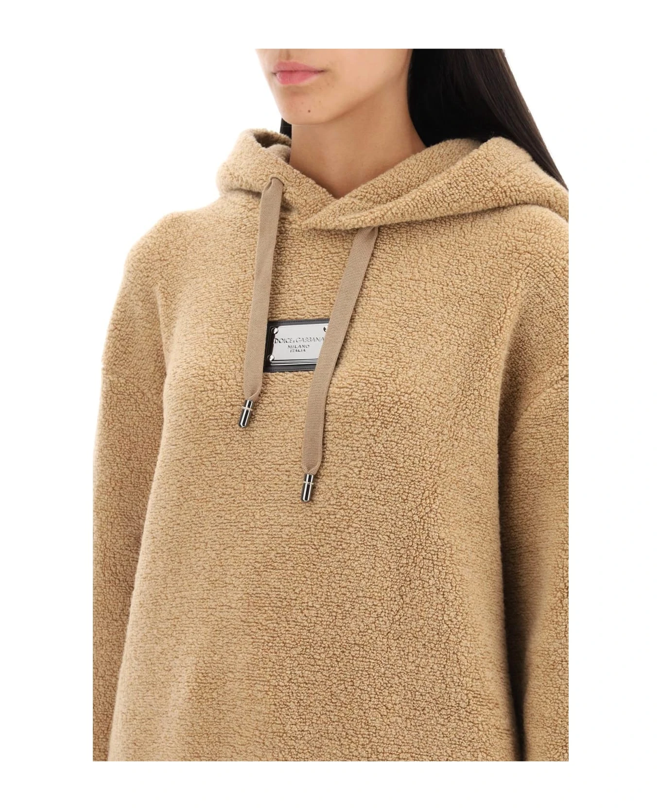 Dolce & Gabbana Maxi Hoodie In Wool Jersey 6 Dolce & Gabbana Maxi Hoodie In Wool Jersey - Image 4