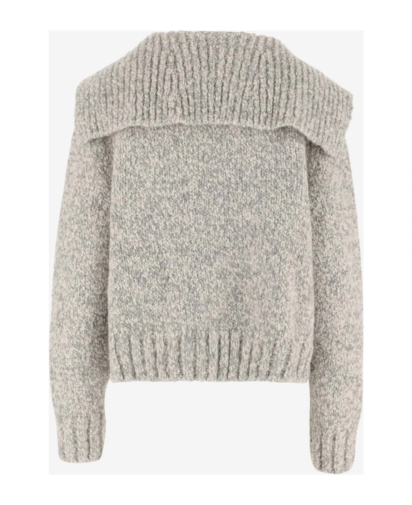 Bottega Veneta Alpaca And Wool Blend Cardigan 4 Bottega Veneta Alpaca And Wool Blend Cardigan - Image 2