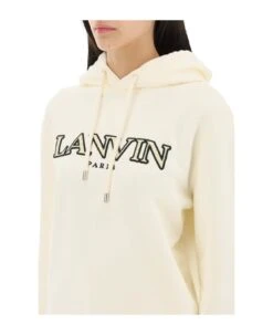 Lanvin Curb Logo Hoodie -Femme Mode Shop 403ccdd308e8d2c3373383e9f1aff359